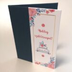 Születésnapi leporelló (Kék-tortás, álló)