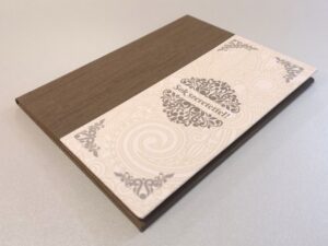 Fényképtartó leporelló "Sok szeretettel" (barna, álló)