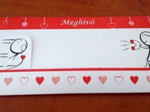 KIHÚZÓS ESKÜVŐI MEGHÍVÓ (15 DB)